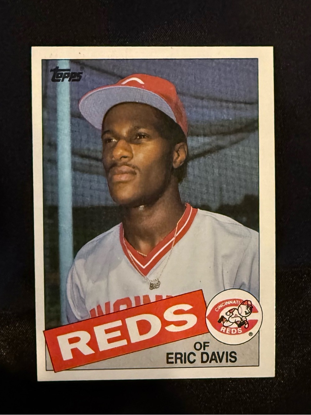 Eric Davis #627, Topps, Rookie, 1985, Cincinnati Reds, MT/NM, Superbly Centered